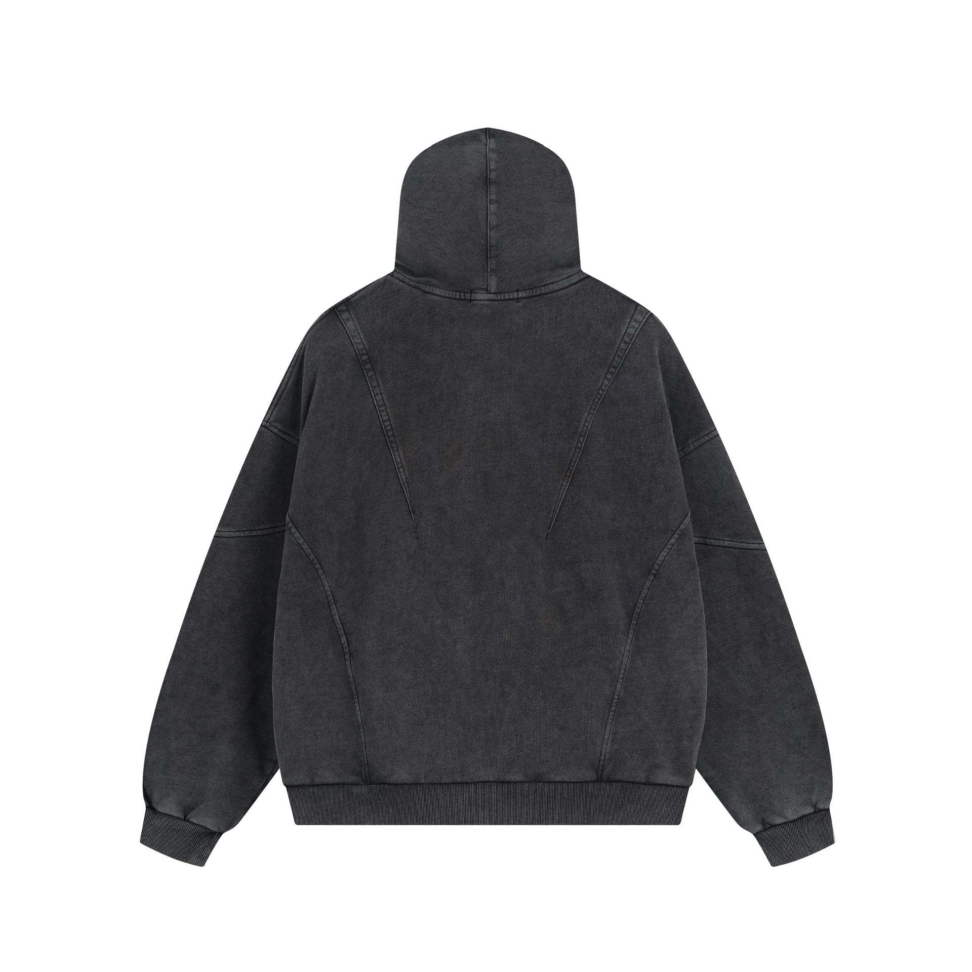 Oversize Carbon Zip Hoodie